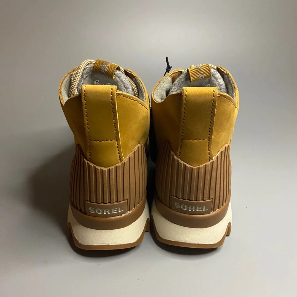 Sorel Kinetic Caribou Boots Sneakers Camel Brown Quarry Grey - Picture 4 of 5